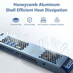 alimentation électrique led 12v 24v 100w 150w 200w 300w 400w bleu noir techno