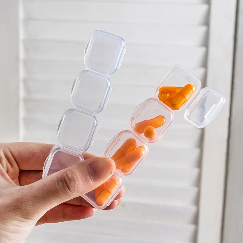 boîte rangement bijoux transparente clips pratique moderne sans motif