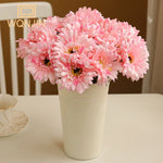 bouquet fleurs artificielles gerbera rouge rose jaune blanc modernes decoration mariage anniversaireintérieur