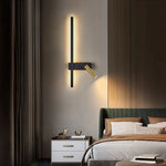 lampe murale moderne minimaliste rotation interrupteur mural protection yeux chambre salon étude