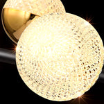 suspension lumineuse moderne géométriques noir doré led 249 2000lm