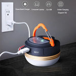 lampe camping led portable aimantée modes éclairage recharge usb compact moderne