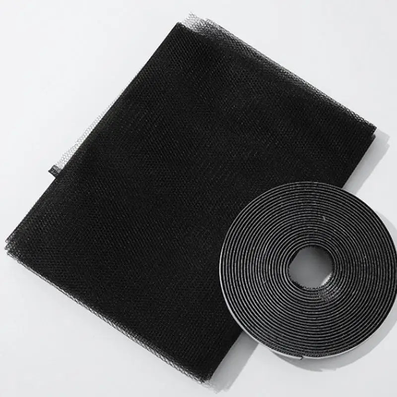 filet anti moustiques polyester auto adhésif velcro noir gris blanc moderne