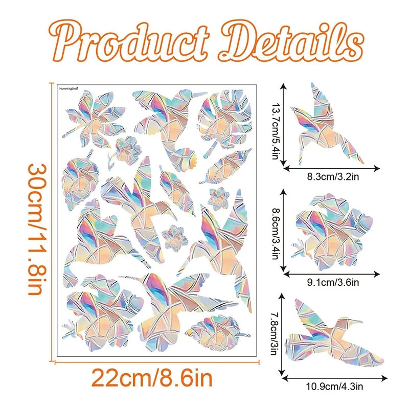 décorations fenêtre multicolore adhésives papillons coeurs fleurs moderne muraux chambre enfants PVC