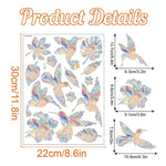 décorations fenêtre multicolore adhésives papillons coeurs fleurs moderne muraux chambre enfants PVC