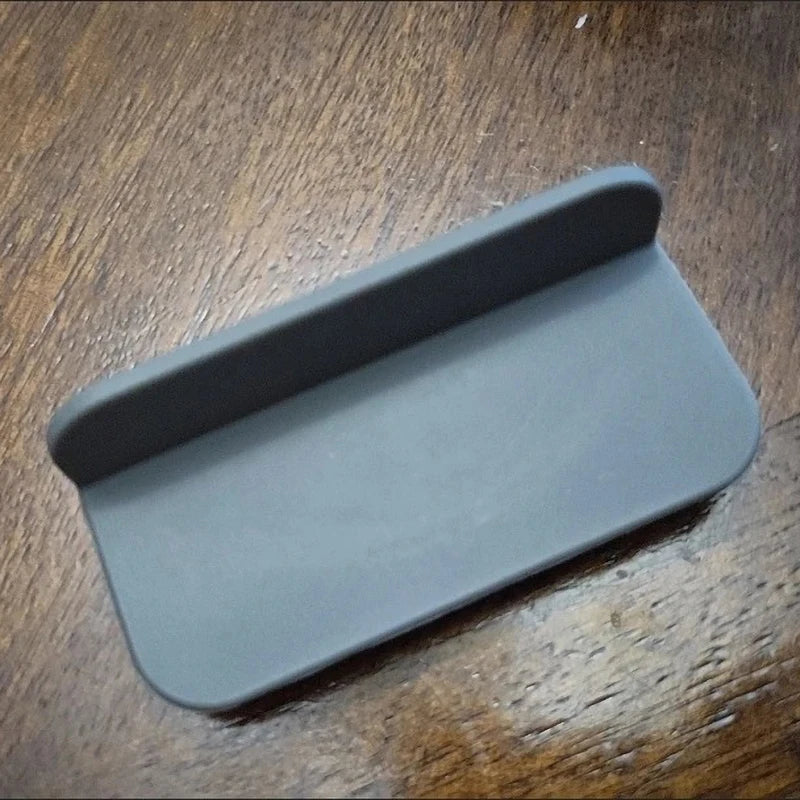 support tamis adhésif silicone noir moderne plat lisse antidérapant expresso poudre presser