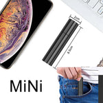 lampe poche led rechargeable noire mini zoom modes usb étanche