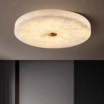 lampe moderne marbre naturel blanc beige brun doré cuivre led cuisine chambre salle manger