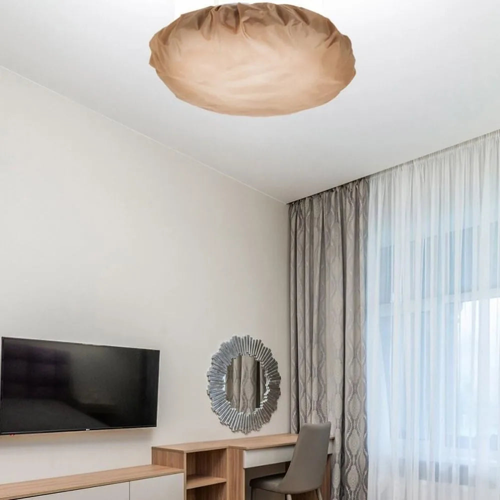 cache lampe led moderne beige opacité légèrement ondulée chambre bébé