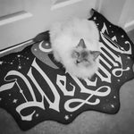 tapis daccueil halloween welcome lune étoiles noir blanc moderne antidérapant résistantintérieurextérieur