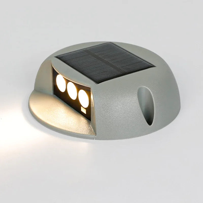 lumière solaire led gris noir adhésive extérieure moderne autoallumante ip65