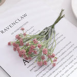 bouquet artificiel fleurs petites naturel minimaliste rose blanc bleu marron tiges intérieur mariage anniversaire
