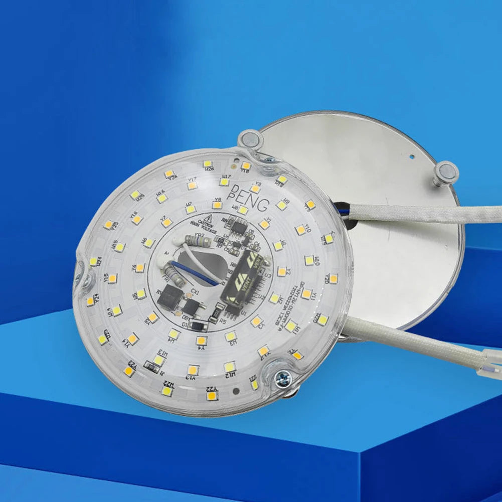 plaque led circulaire 15w 18w 24w blanc perforée modernes diodes vis fixations
