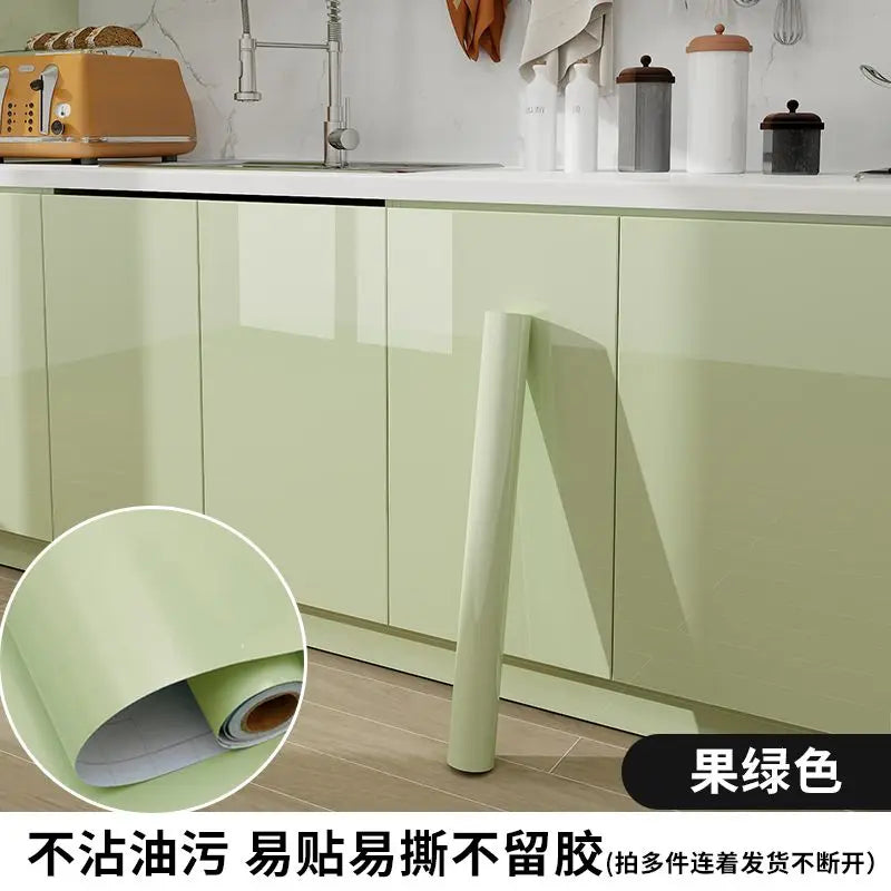 papier peint auto adhésif vert clair moderne imperméable anti moisissures absorption son thermique rouleau