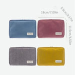 pochette rangement oxford multi usage bleu rose gris jaune moderne pratique fermeture glissière