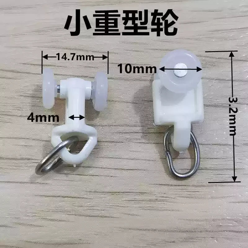 anneau métallique rondelle plastique clips rideau blanc noir rail rideau