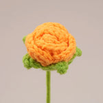 fleurs artificielles tricotées violet orange rose bleu blanc rouge jaune artisanale crochet decoration maisonintérieur