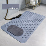 tapis bain pvc antidérapant vert clair texture cercles picots moderne sécurité douche