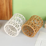 cache lampe tressé boho chic blanc beige moderne annuaire métallique salon jardin