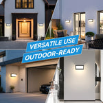 lampe murale extérieure led moderne noire ip65 étanche 25w salon chambre balcon