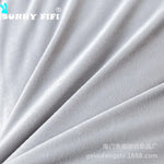 coussin gris clair motif lapin blanc mignon fermeture glissière ultra doux polyester coton jacquard