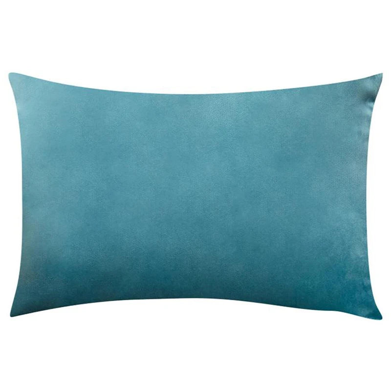 housse coussin velours décorative canapé salon moderne nordique gris vert
