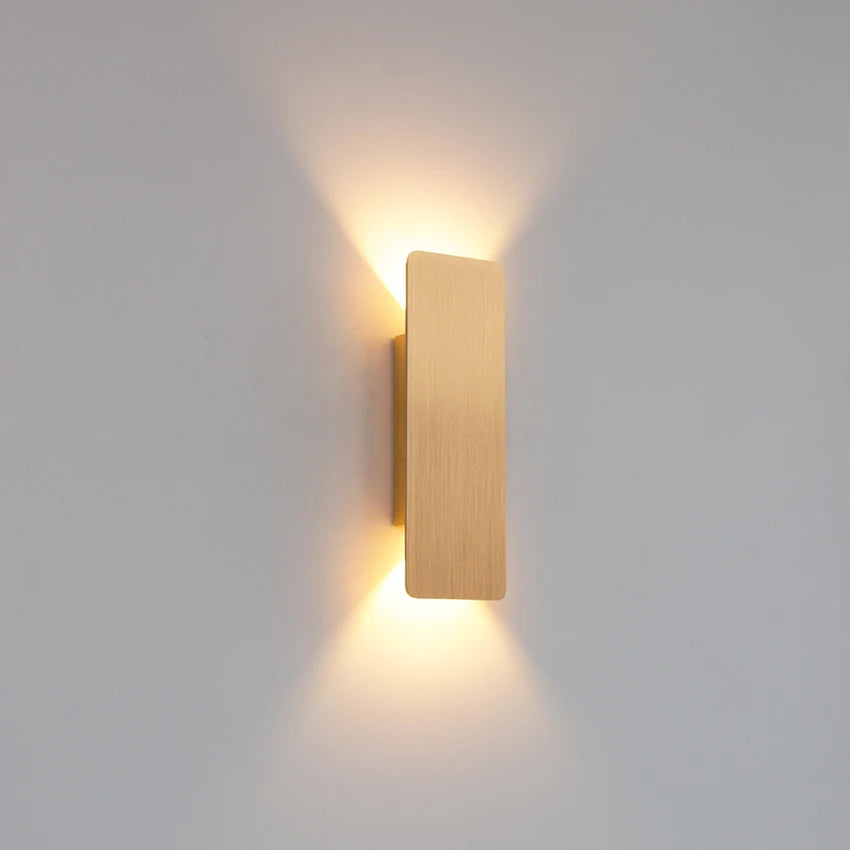 applique murale moderne led blanc noir doré fixée mur éclairage quotidien salon chambre entrée