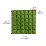 sac plantes muraux 18 poches feutre non tissé vert pratique moderne anneaux métalliquesextérieur