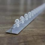 support rideau anneau boucle blanc moderne adhésif clips fixation