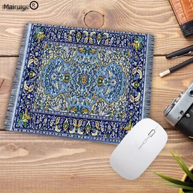 tapis souris persan motif traditionnel rouge noir bleu classique gaming desk mat souris clavier
