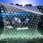 filet lumineux led blanc chaud noel moderne clips câbles decoration extérieure hautement lumineux