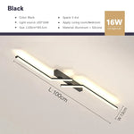 lampe moderne led noir 100cm 80cm 60cm minimaliste stepless dimming warm white