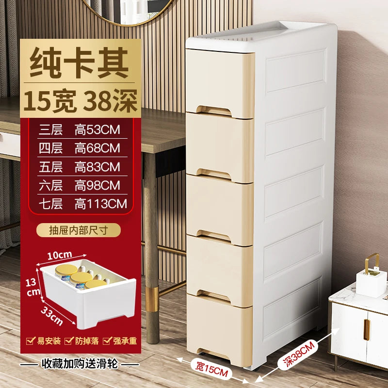 meuble tiroirs blanc moderne salle bain rangement étagères plastique minimaliste multifonctionnel organisateur