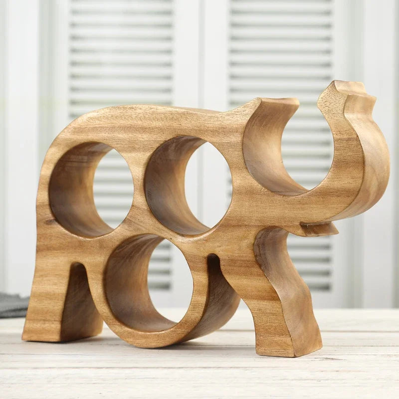 support bouteilles bois naturel moderne élégant vin haute qualité décoration intérieure contemporaine