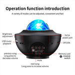 projecteur led noir transparent effet bulle moderne câble usb télécommande