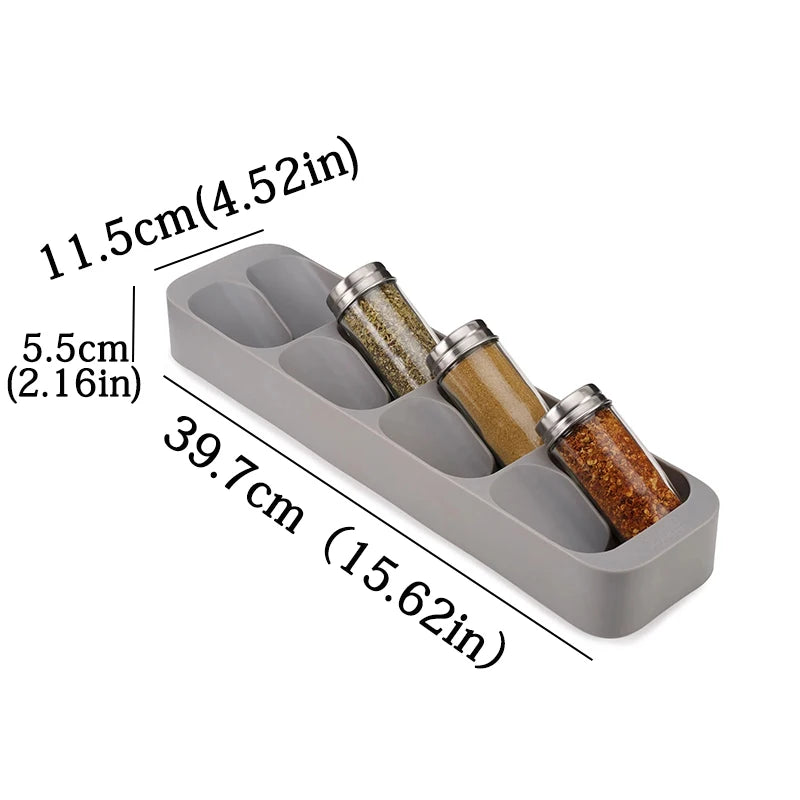 porte couteaux gris moderne porte soups blanc pratique rangement cuisine adhésif réutilisable respectueux environnement