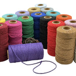 fil coton multicolore texturé naturel 100m 2mm enduit crafts sacs vêtements textiles maison