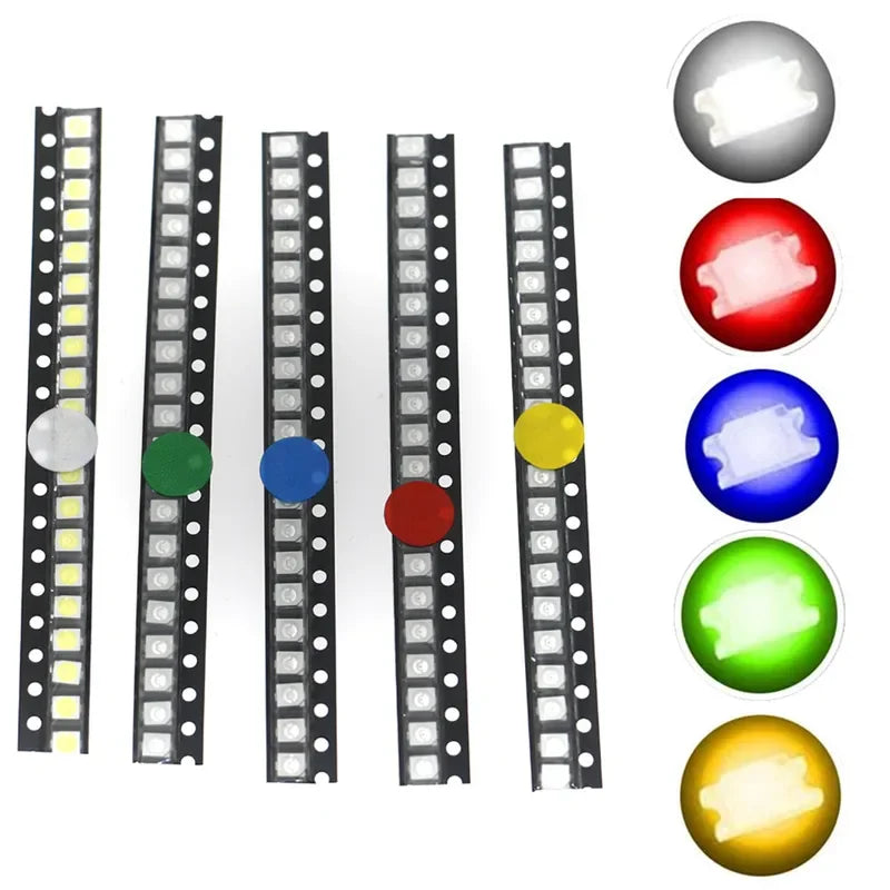 ruban led 100 pièces noir blanc rouge vert bleu jaune orange rose uv moderne
