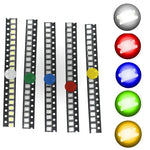 ruban led 100 pièces noir blanc rouge vert bleu jaune orange rose uv moderne