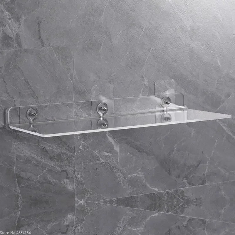 étagère murale transparente moderne adhésive 20cm 30cm 40cm 50cm 10cm 15cm salon cuisine salle