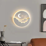Applique murale LED allumée ambiance chaleureuse