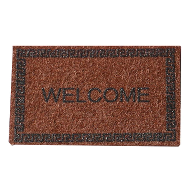 tapis d'entrée moderne rouge rose marron noir motif géométrique texturé animal nature