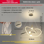 suspension lumineuse moderne or noir câbles suspendus ampoules led globes lumineux anneaux lumineux éléments