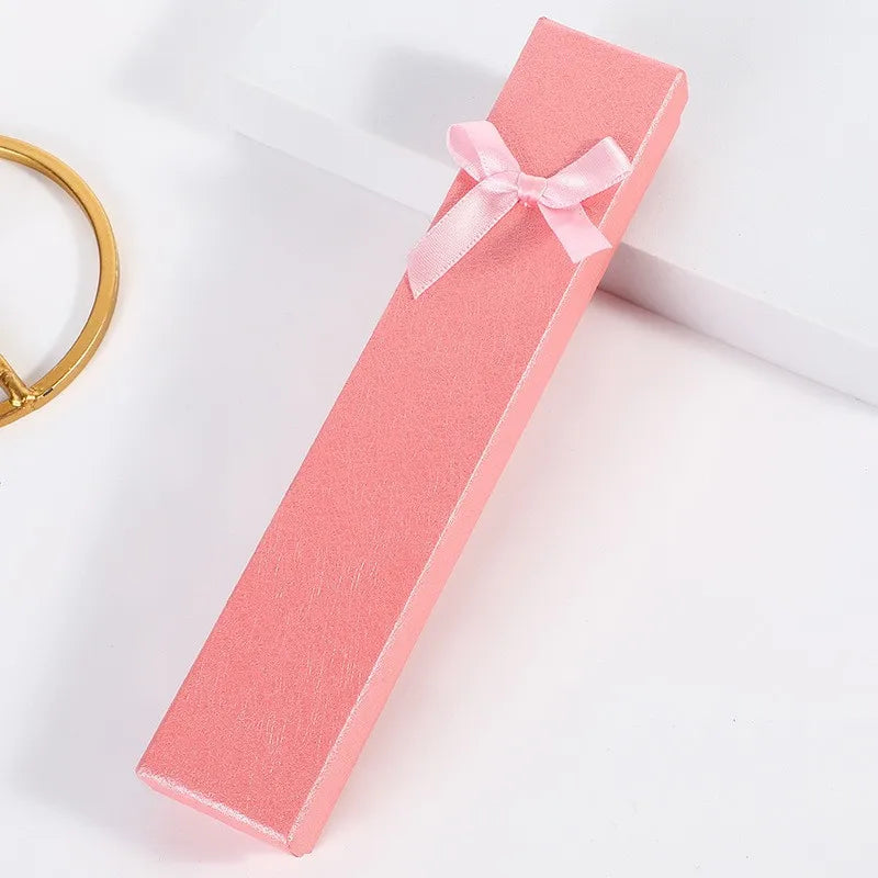 boîtes bijoux carton 10 pièces rayures horizontales ruban classique occasions fêtes anniversaires