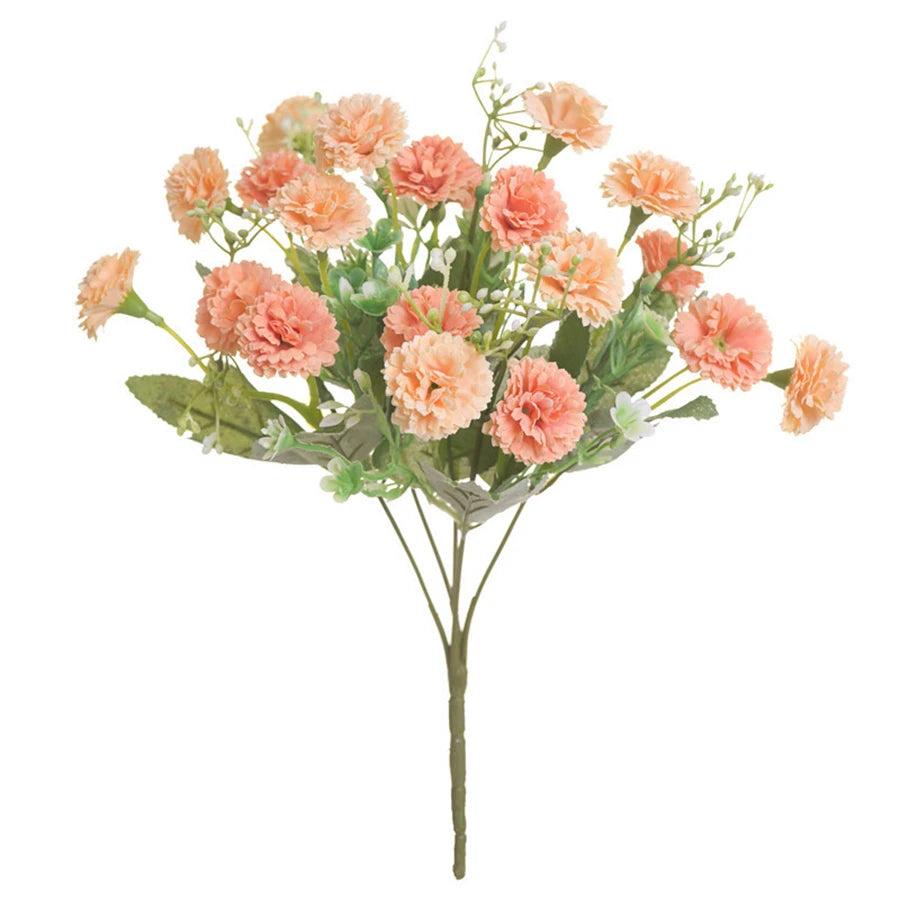 bouquet fleurs artificielles hortensia mariage rose blanc violet orangeintérieur décoration maison élégante