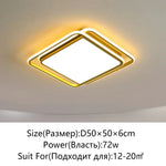 plafonniers led modernes carrés ronds blancs noirs dorés minimalistes cuisine salon chambre