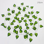 guirlande artificielle feuilles vertes naturelle extérieur accrochée 210cm 240cm décoration mariage fêtes anniversaire événements