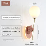 lampe murale moderne ours motif texture mat blanc doré chambre enfant okolets