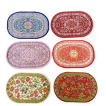tapis miniature floral géométrique bleu rouge rose vert classique traditionnel maison poupée