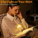 lampe lecture led rechargeable blanc portable clipser chambre voyage moderne